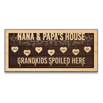 Love Grows Here - Personalized Key Hanger - Home Decor, Birthday, Loving Gift For Grandparents, Parents, Grandma & Grandpa