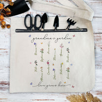 Love Grows In Grandma's Garden  - Personalized Gardening Apron