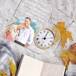 Love Is A Timeless Treasure Anniversary Gift - Personalized Acrylic Photo Desk Clock