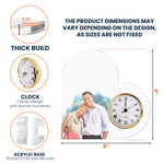 Love Is A Timeless Treasure Anniversary Gift - Personalized Acrylic Photo Desk Clock