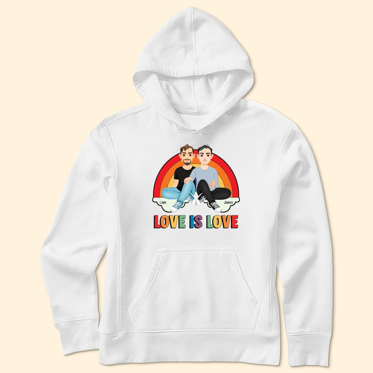 Love Is Love Rainbow Pride Month - Personalized Shirt