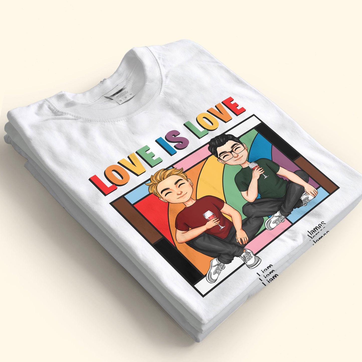 Love Is Love Window Pride Month - Personalized Shirt