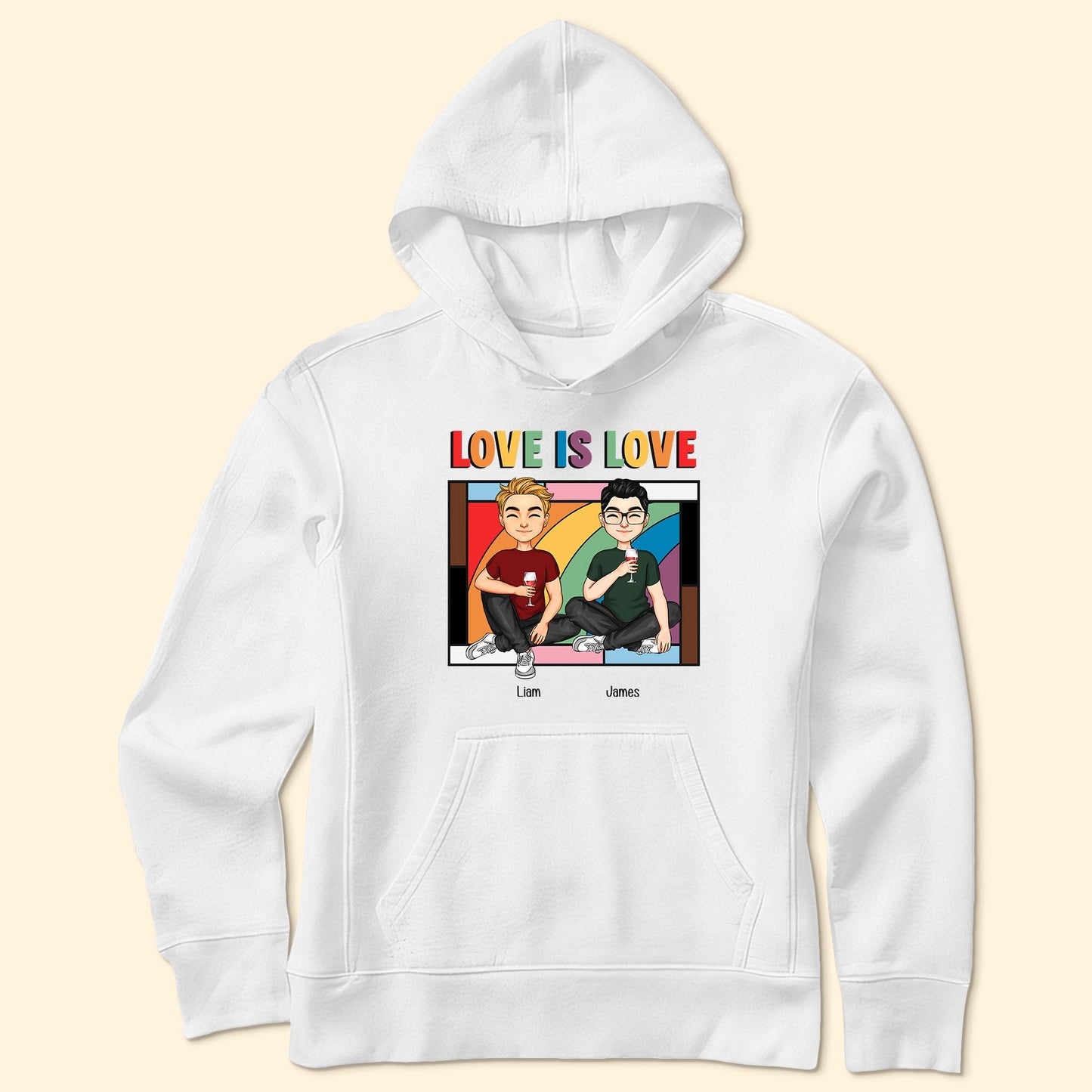 Love Is Love Window Pride Month - Personalized Shirt