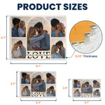 Love Is The Piece That Holds Us Together - Personalized Photo Building Brick