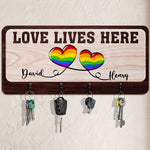Love Lives Here - Personalized Key Holder