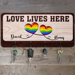 Love Lives Here - Personalized Key Holder