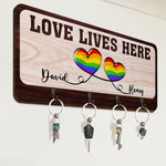 Love Lives Here - Personalized Key Holder