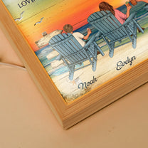 Love Makes A Family - Personalized Light Up Picture Frame