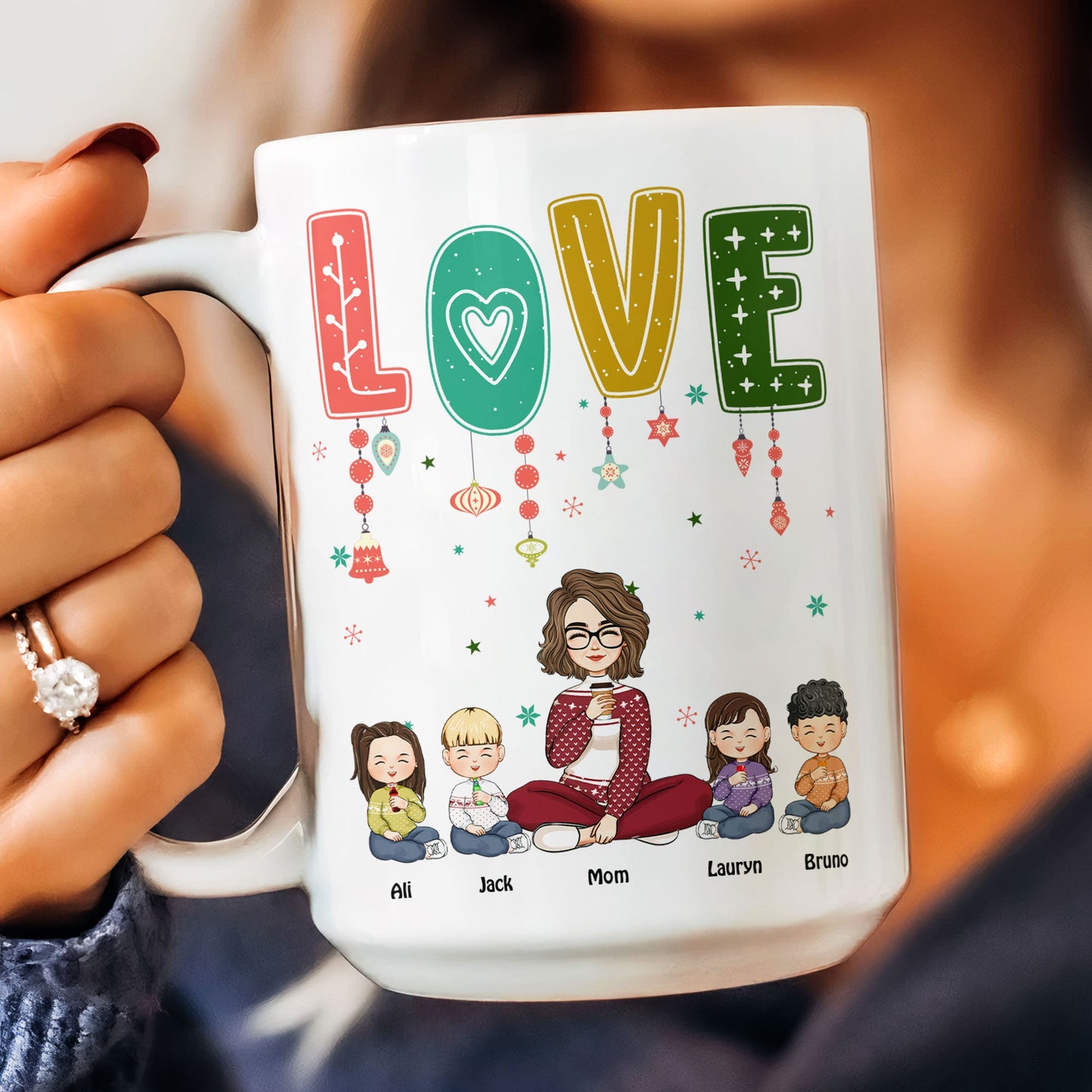 Love Mom - Personalized Mug