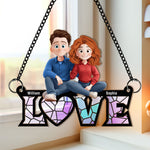 Love Together - Personalized Window Hanging Suncatcher Ornament