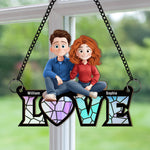 Love Together - Personalized Window Hanging Suncatcher Ornament