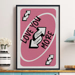 Love You More Playing Card Custom Couples Photo Trendy Gift - Personalized Photo Poster