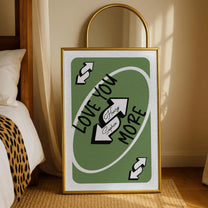 Love You More Playing Card Custom Couples Photo Trendy Gift - Personalized Photo Poster