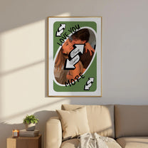 Love You More Playing Card Custom Couples Photo Trendy Gift - Personalized Photo Poster