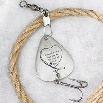 Love You To The End Of The Line - Personalized Fishing Lure Keychain