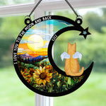 Love You To The Moon & Back - Personalized Window Hanging Suncatcher Ornament