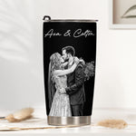 Loved You Then Love You Still Anniversary Gift For Him, Her - Personalized Tumbler Cup