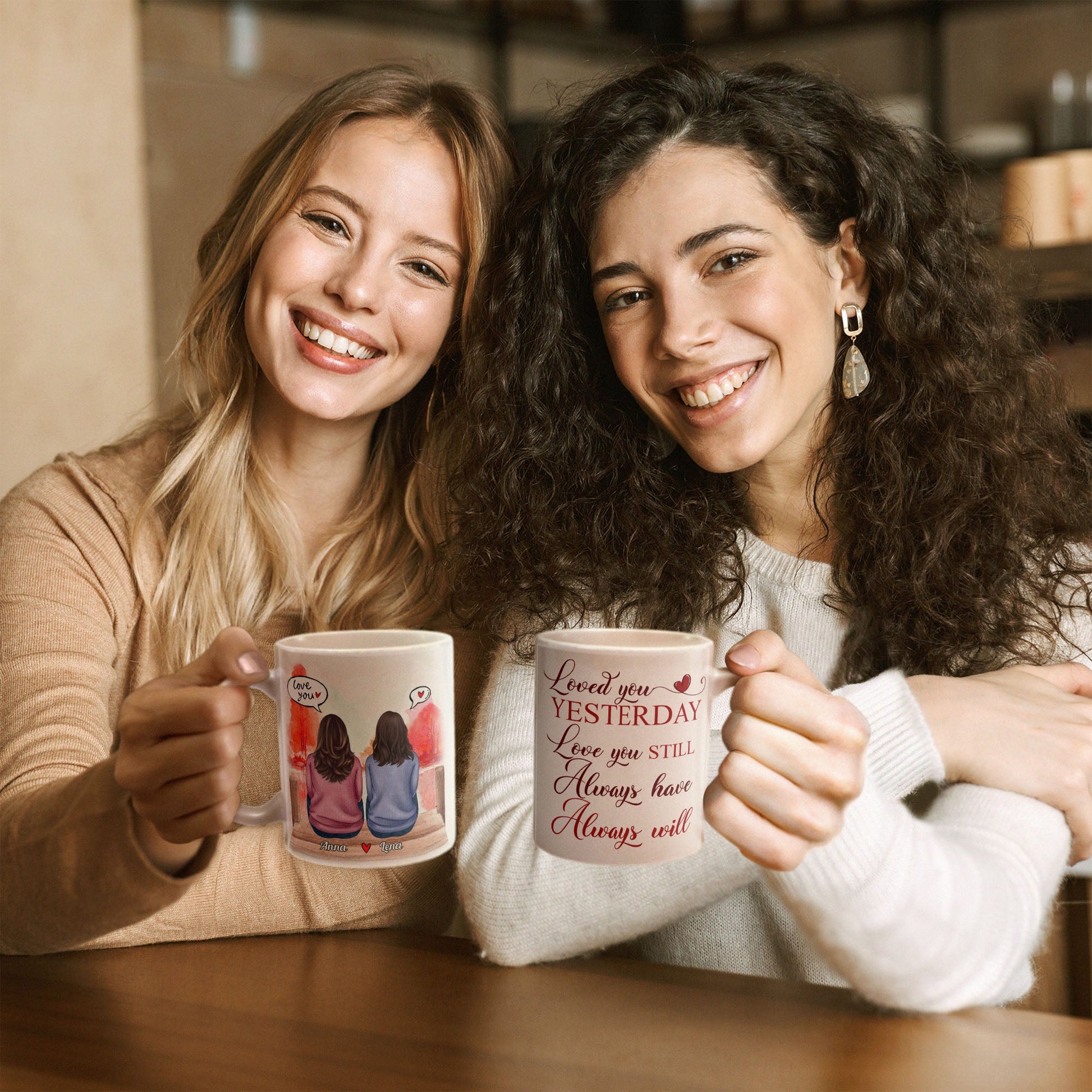 Loved You Yesterday, Love You Still - Personalized Mug - Anniversary, Valentine's Day Gift For Spouse, Partner, LGBTQ+