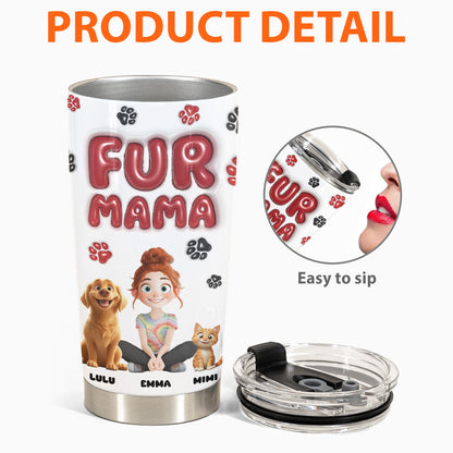 Lovely Fur Mama - Personalized Tumbler Cup