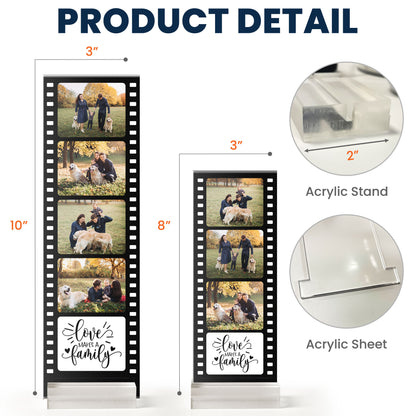 Loves Make A Family - Custom Acrylic Photo Film Strip