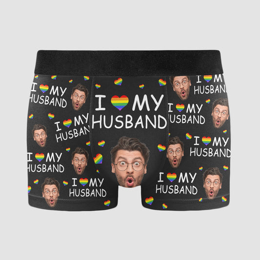 I Love My Husband - Personalized Men's Boxer Briefs