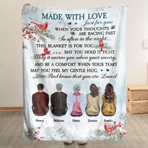 Made With Love Just For You - Personalized Blanket