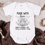 Made With Love - Personalized Baby Bodysuit