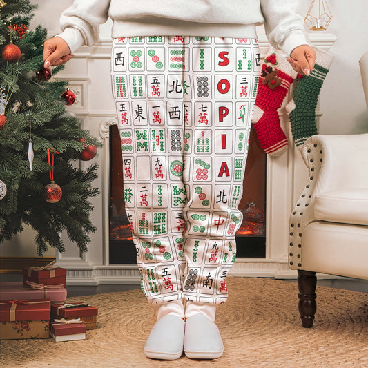 Mahjong Lover, Chinoiserie - Personalized Sweatpants