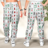 Mahjong Lover, Chinoiserie - Personalized Sweatpants