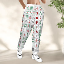 Mahjong Lover, Chinoiserie - Personalized Sweatpants