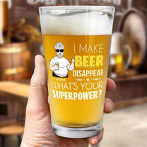 Make Beer Disappear - Personalized Beer Glass