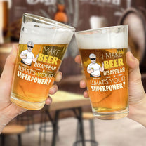 Make Beer Disappear - Personalized Beer Glass