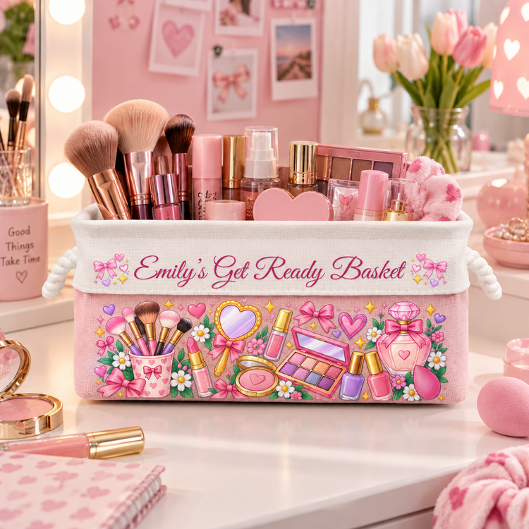 Makeup-Storage-Basket-With-Handles-For-Girls,-Daughters,-Granddaughters-Personalized-Storage-Basket-2