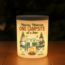 Making Memories One Campsite At A Time - Personalized LED Tea Light Holder
