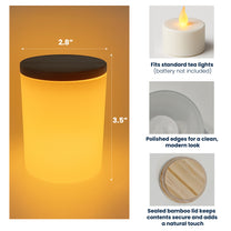 Making Memories One Campsite At A Time - Personalized LED Tea Light Holder