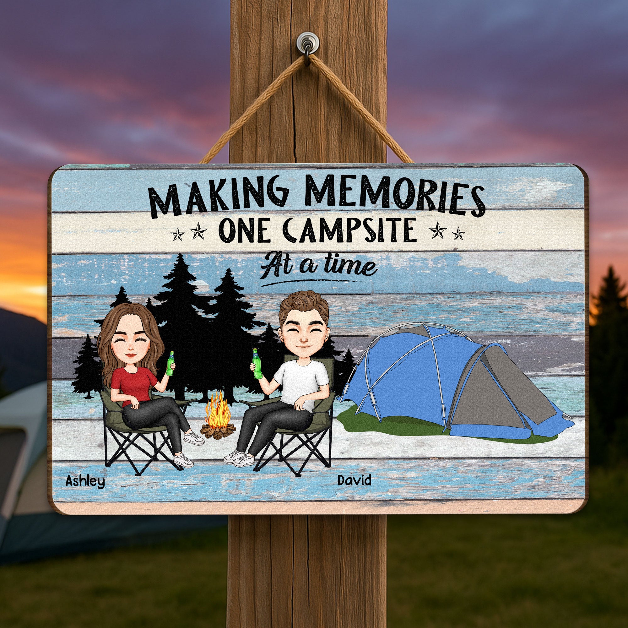 Making Memories One Campsite At A Time - Personalized Wood Sign – Macorner