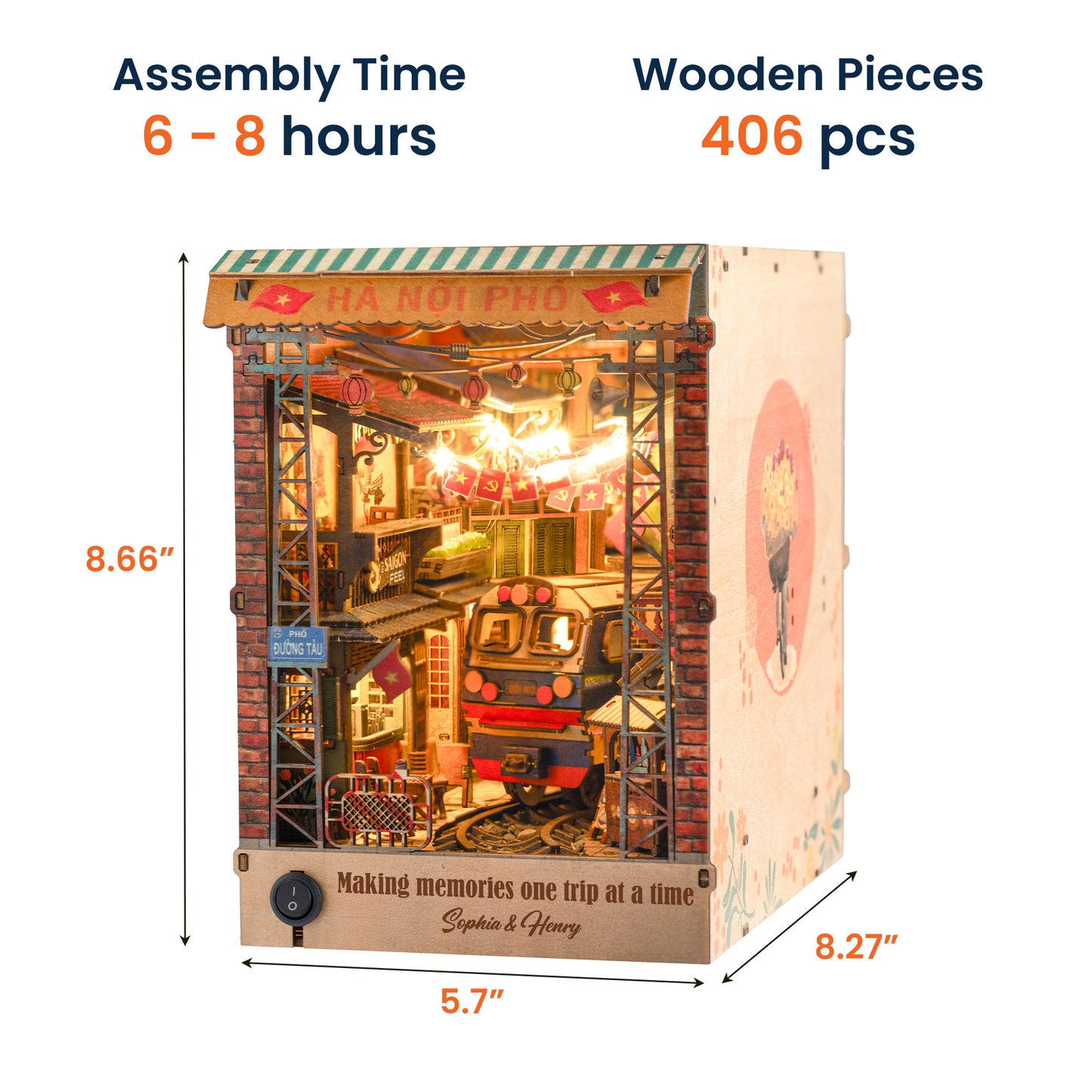 Making Memories One Trip At A Time - Personalized DIY Book Nook Kit