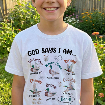Mallard Duck God Says I Am - Personalized Shirt
