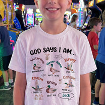 Mallard Duck God Says I Am - Personalized Shirt