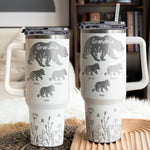 Mama Bear Custom Kids' Names Mother's Day Gift - Personalized 40oz Tumbler