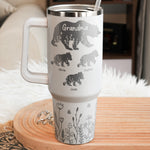 Mama Bear Custom Kids' Names Mother's Day Gift - Personalized 40oz Tumbler