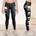 Mama Bear, Grandma Bear - Custom With Cute Cubs - Personalized Leggings