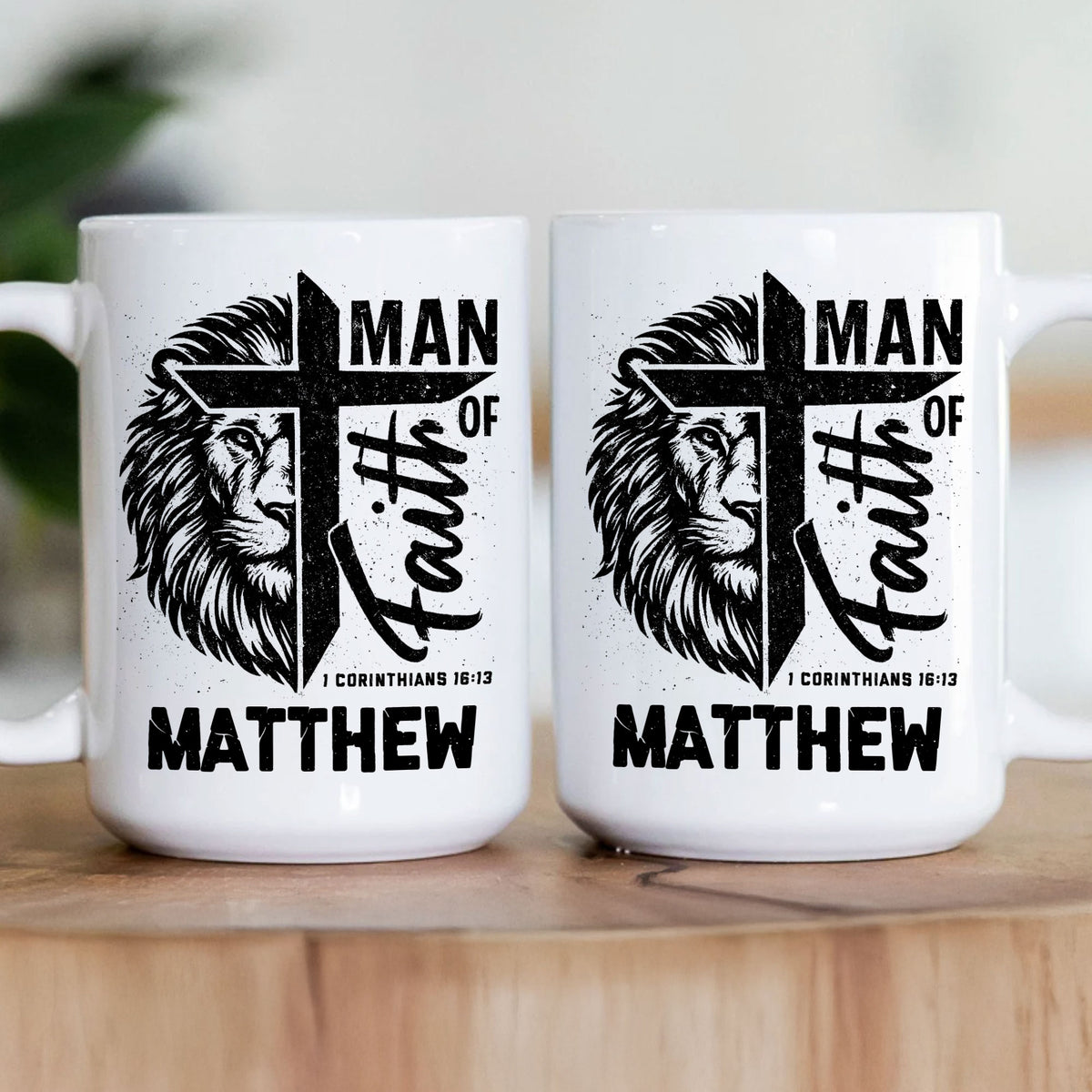 Man Of Faith Christian Bible Verse - Personalized Mug
