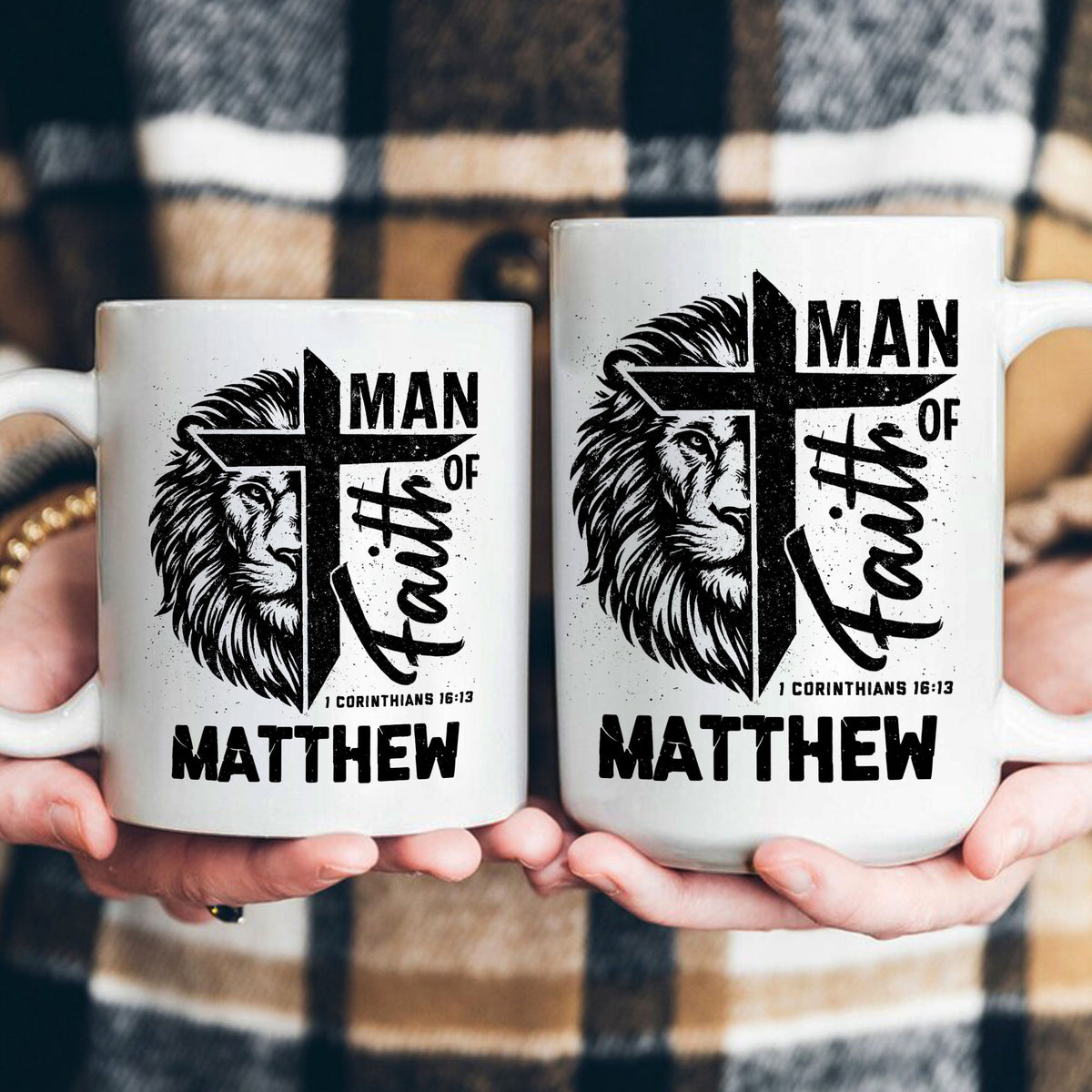 Man Of Faith Christian Bible Verse - Personalized Mug