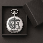 Man Of God Christian Bible Verse - Personalized Pocket Watch