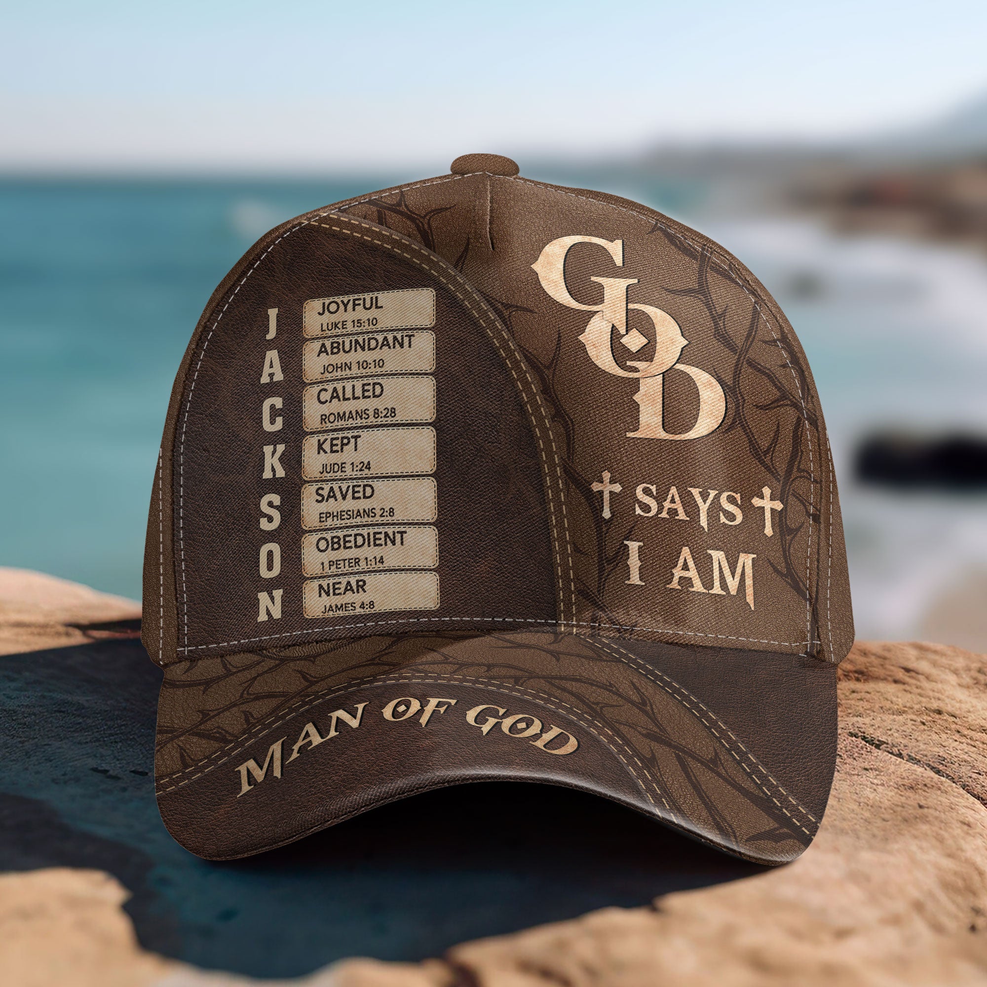 Father's Day Gifts, Man Of God - Personalized Classic Cap