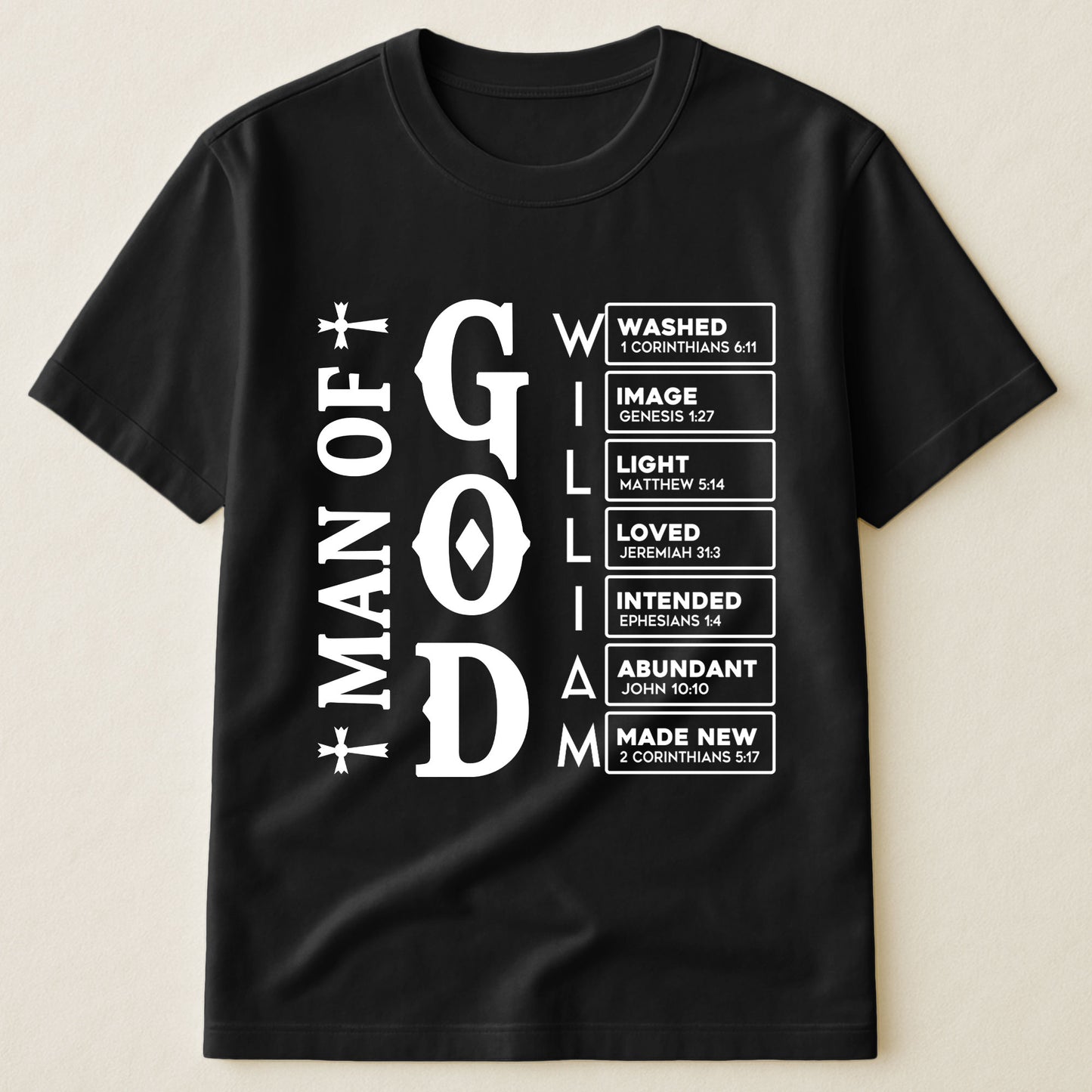 Man Of God - Personalized Shirt