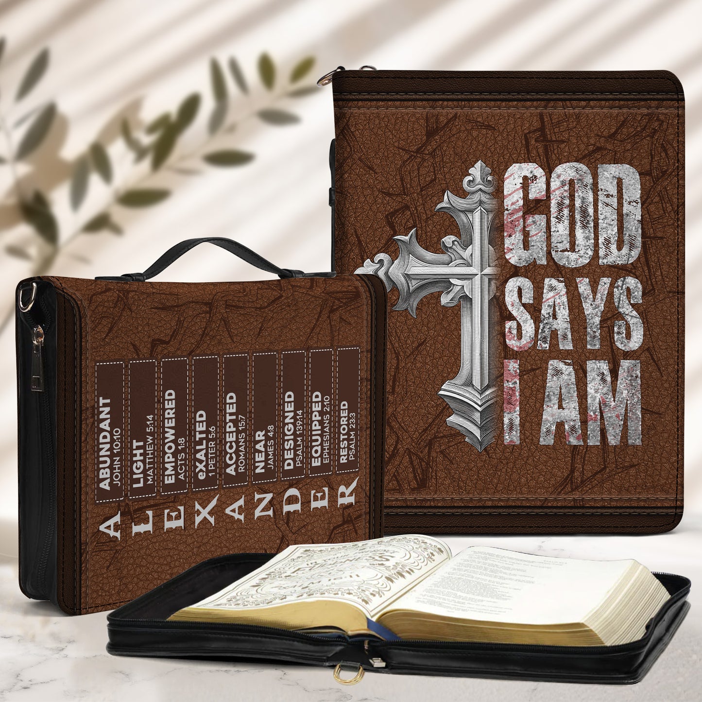 Man Of God Religious Gift For Him - Personalized Bible Cover