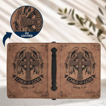 Man Of God Religious Gift For Him - Personalized Bible Cover