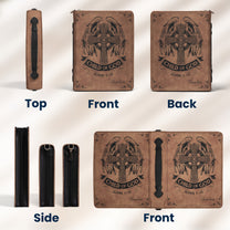 Man Of God Religious Gift For Him - Personalized Bible Cover